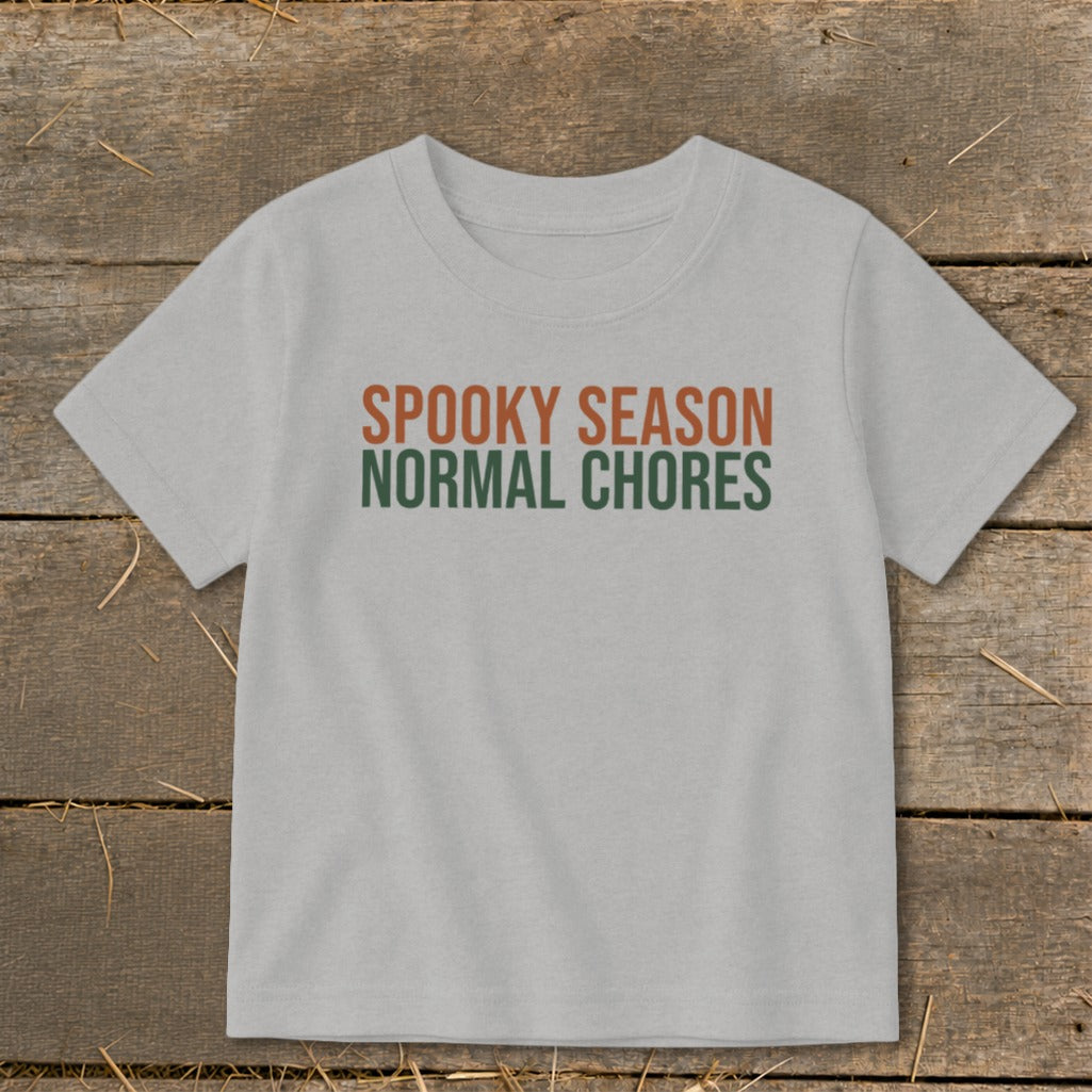 Spooky Season Normal Chores Toddler Tee