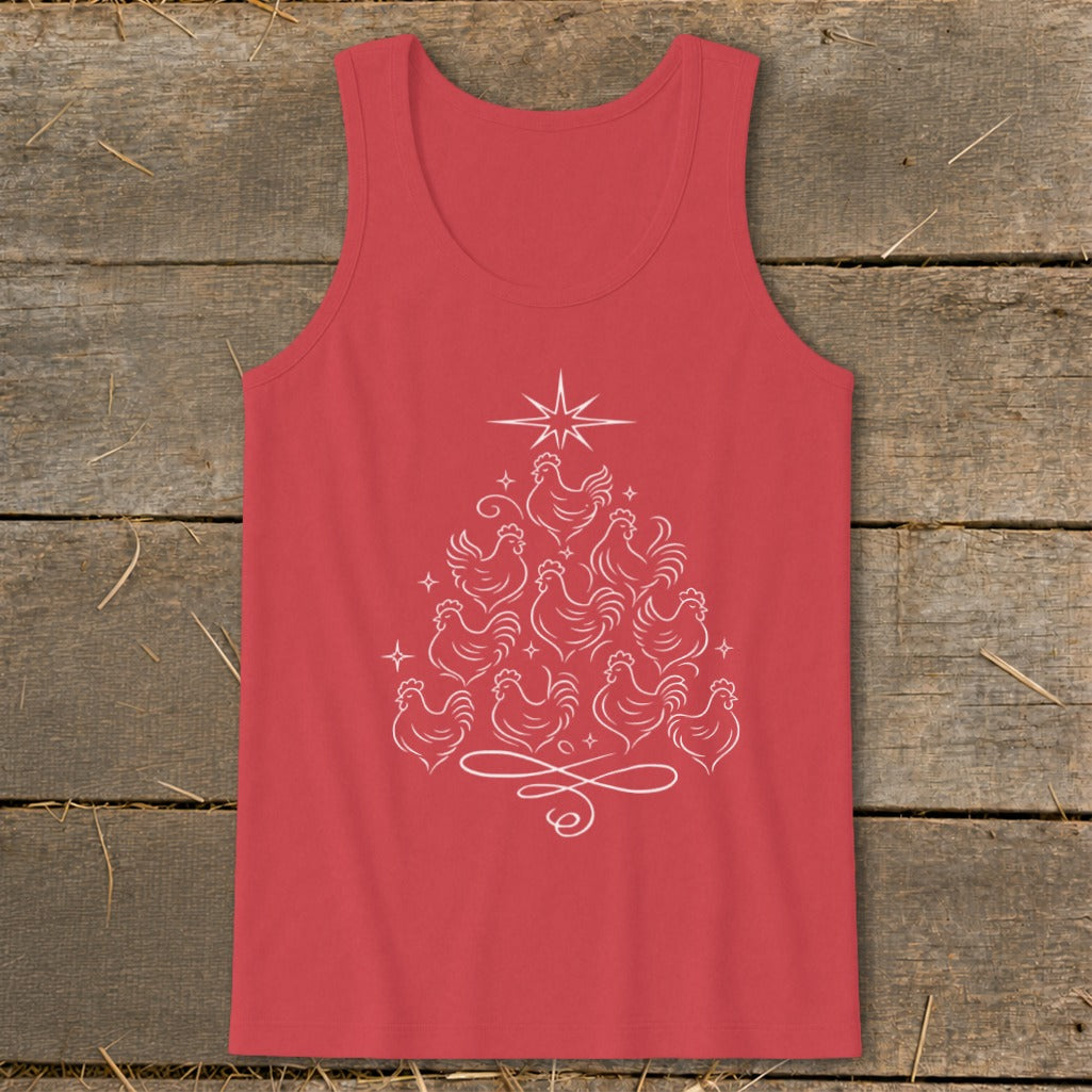 Elegant Chicken Tree Tank Top