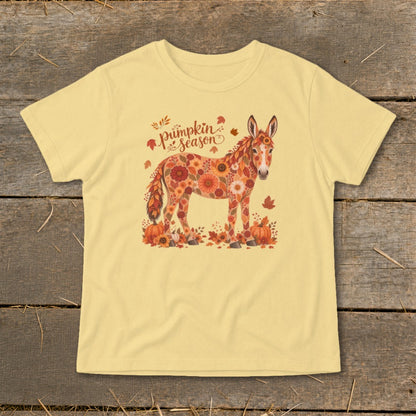 Fall Floral Donkey Infant Tee