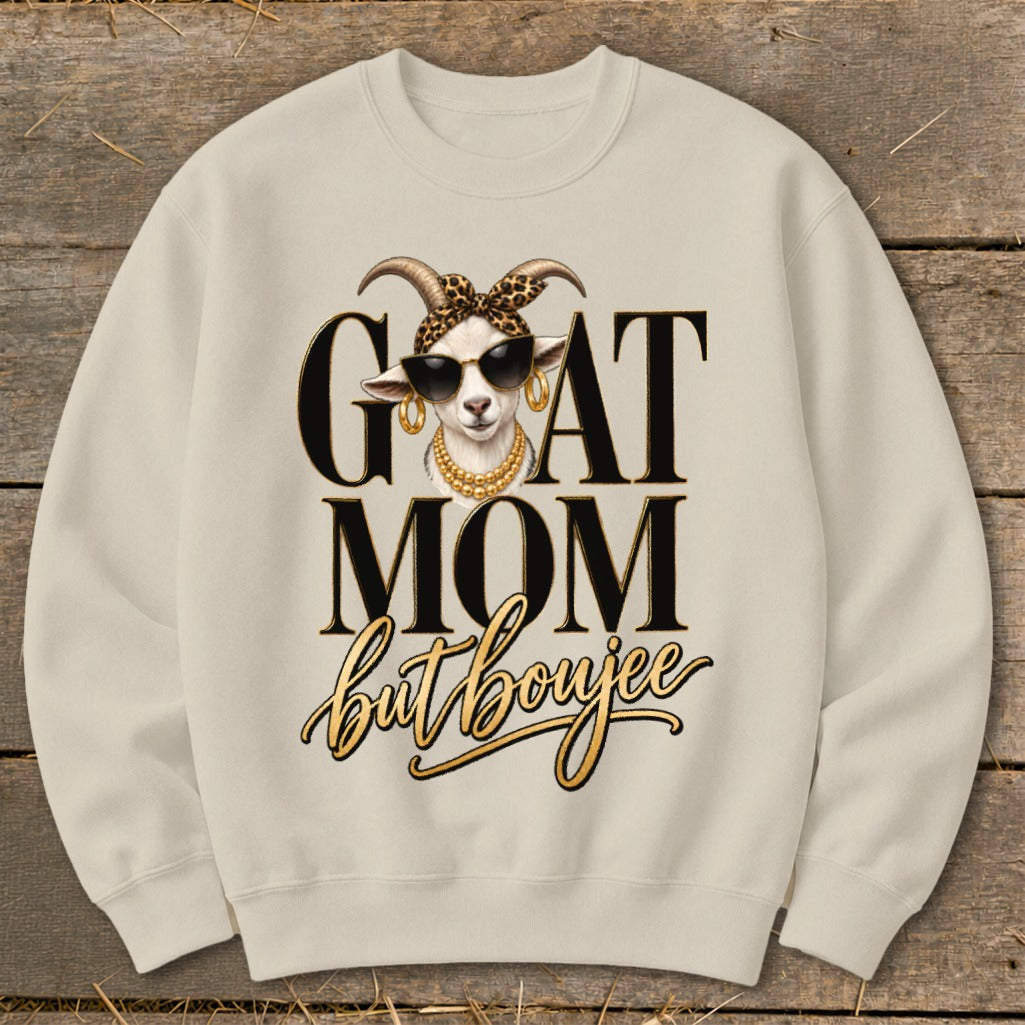 Goat Mom but Boujee Sweatshirt