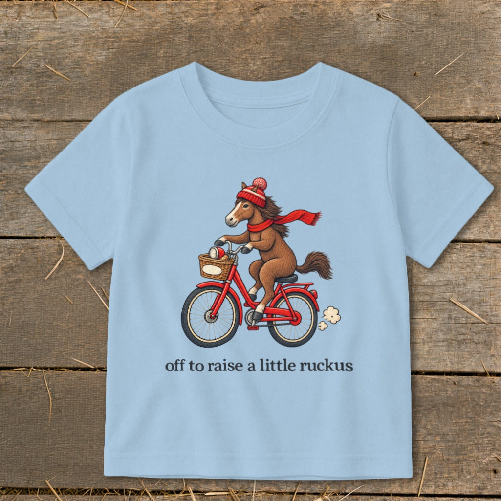 Off To Raise a Little Ruckus Toddler Tee
