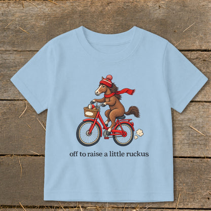 Off To Raise a Little Ruckus Toddler Tee