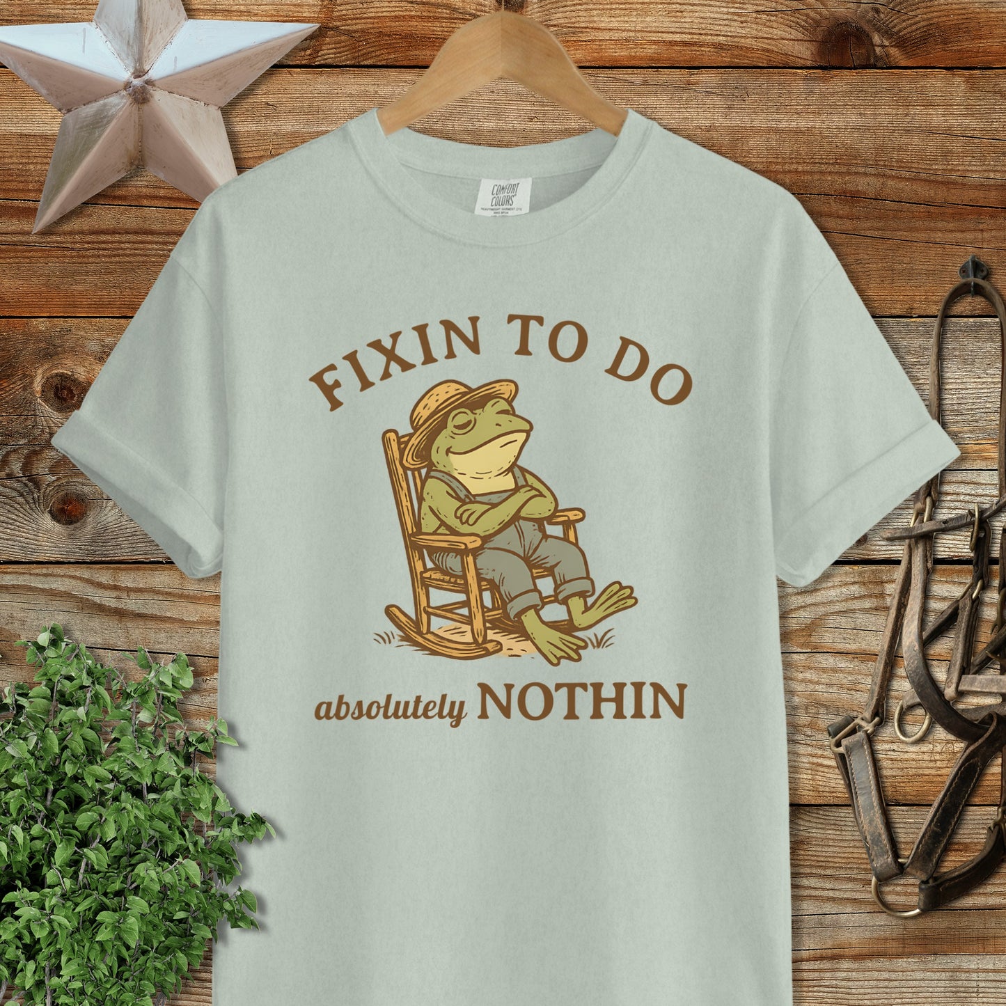 Fixin To Do Absolutely Nothin Frog Relaxing Shirt