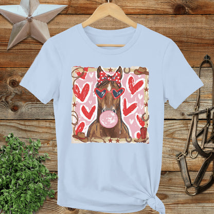 Whimsical Valentine - Horse Ladies Tee