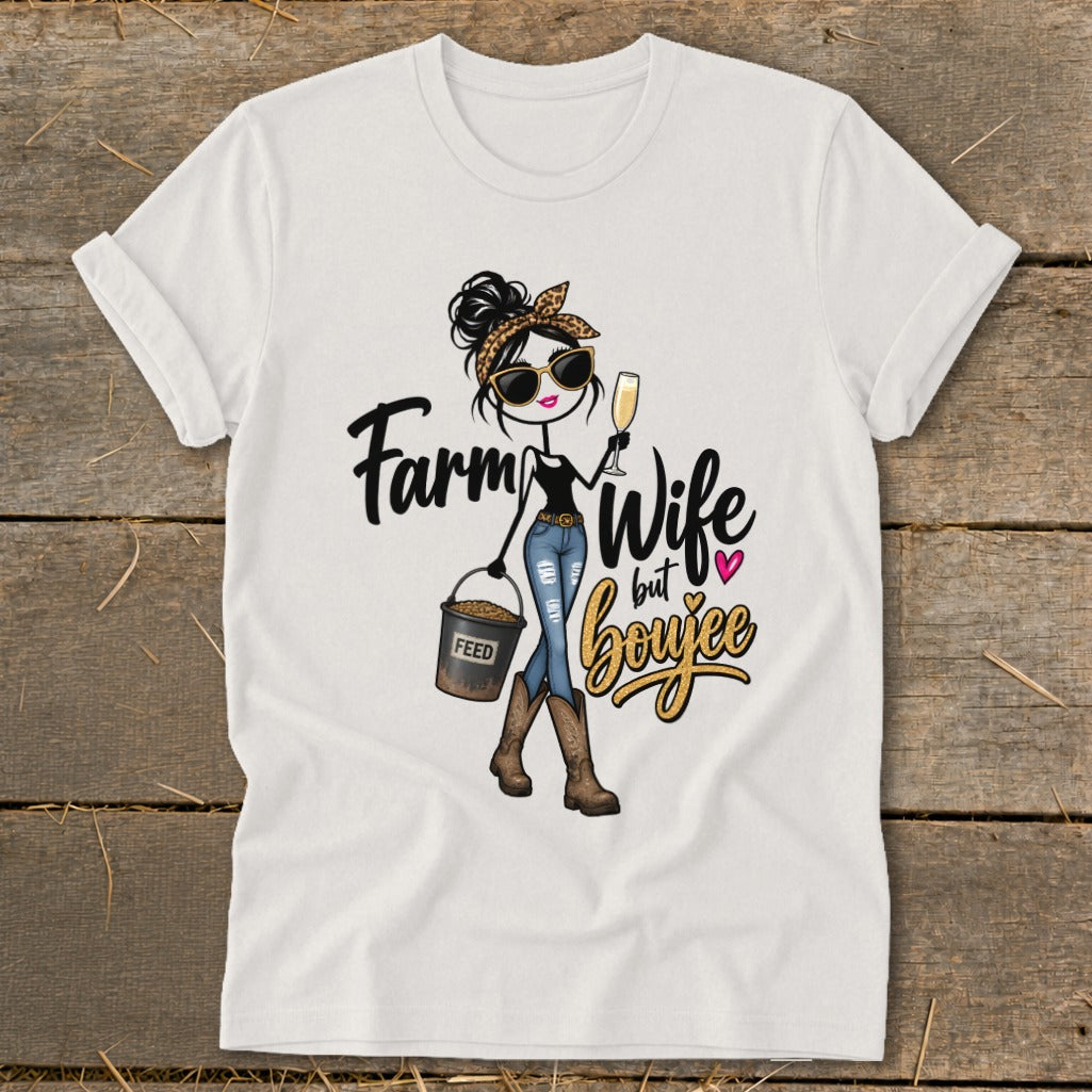 Boujee Farm Wife Softstyle Tee
