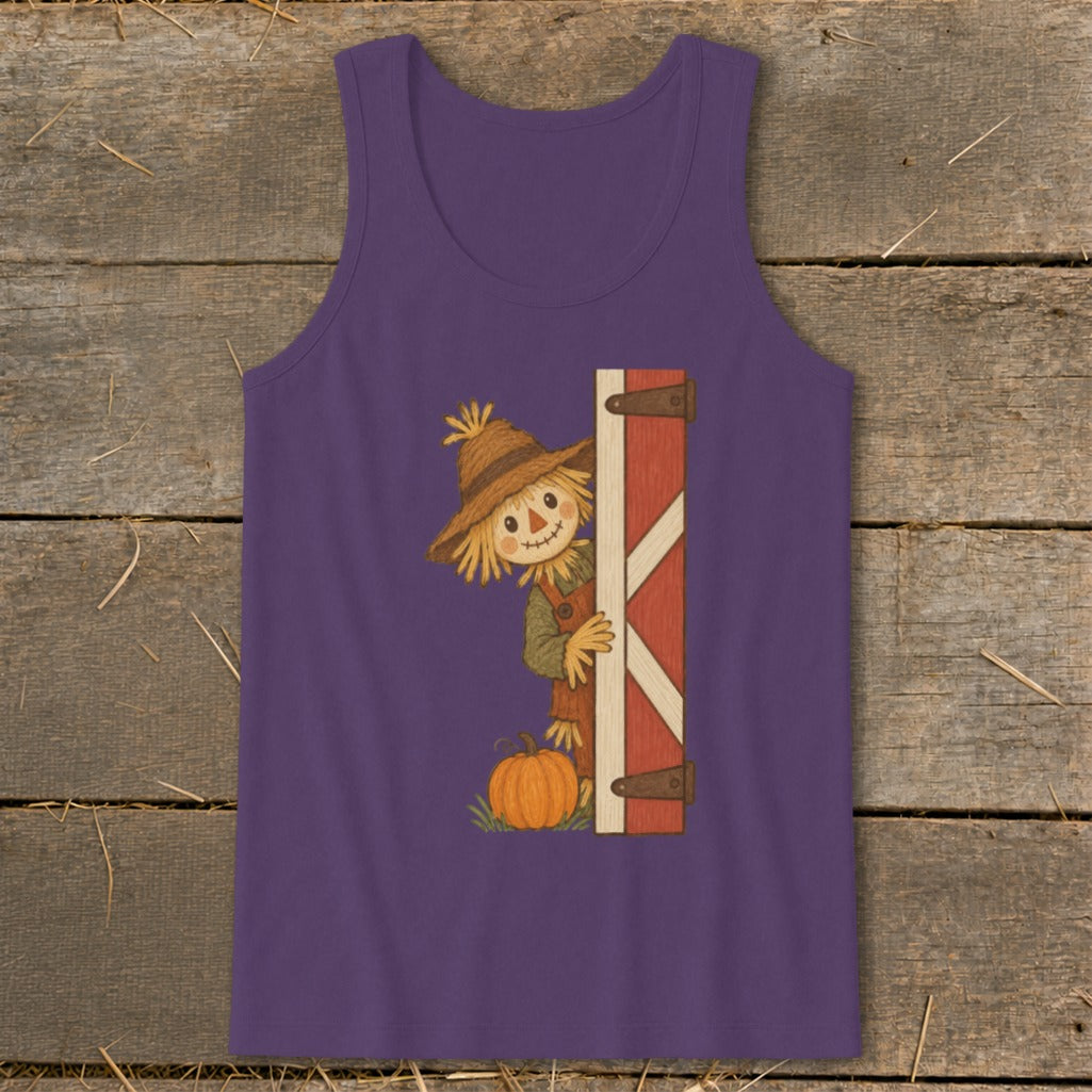 Peeking Scarecrow Tank Top