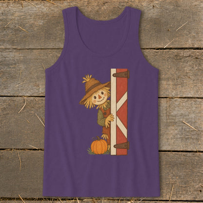 Peeking Scarecrow Tank Top