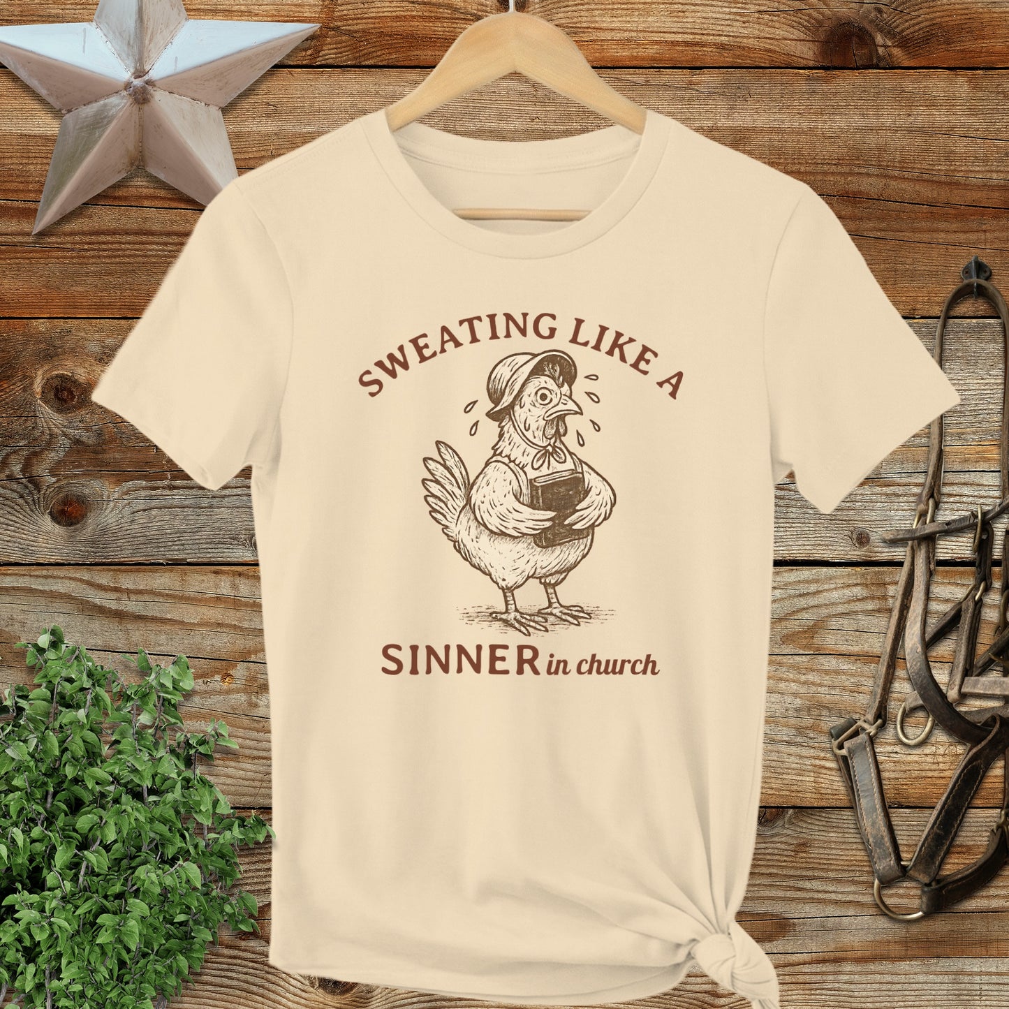 Sweating Like a Sinner in Church Funny Shirt