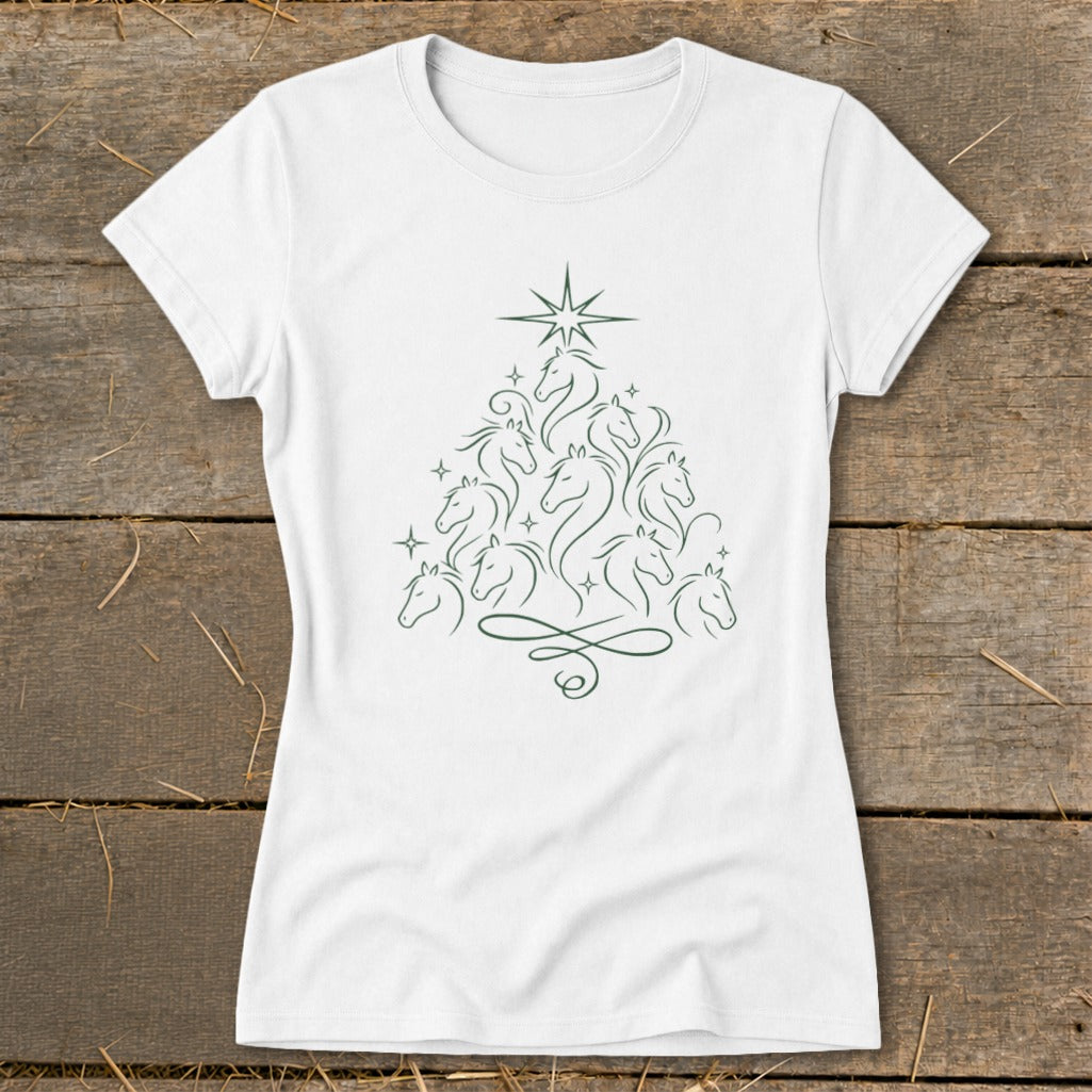 Elegant Horse Tree Ladies Tee