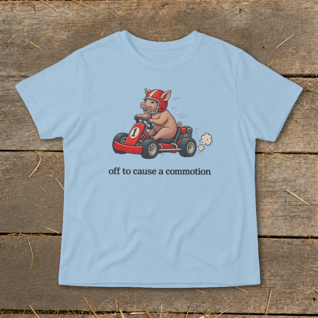 Off To Cause a Commotion Infant Tee