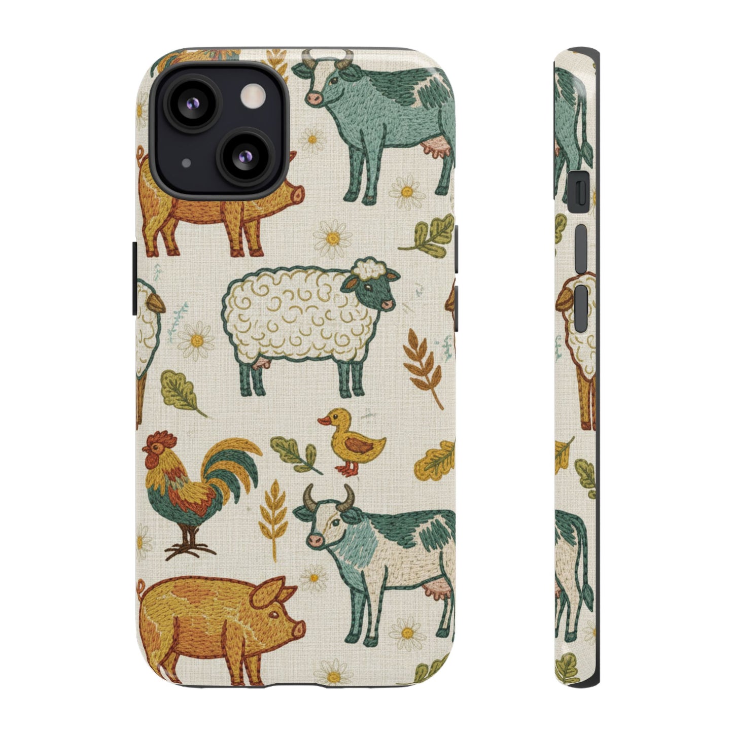 Folksy Farm Animals Phone Case