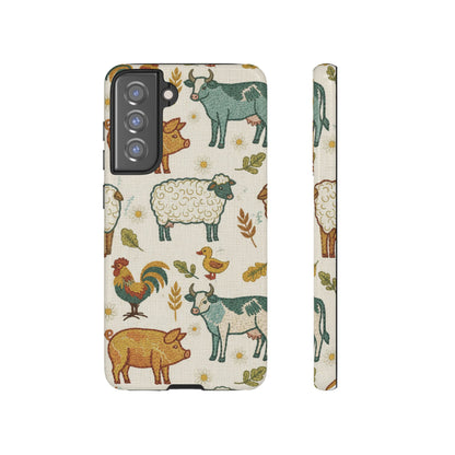 Folksy Farm Animals Phone Case
