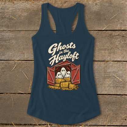 Ghosts in the Hayloft Racerback Tank