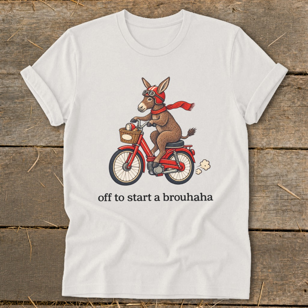 Off To Start a Brouhaha Softstyle Tee
