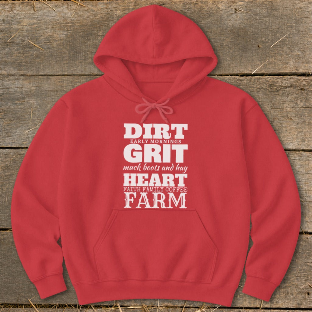 Dirt Grit Heart Farm Hoodie