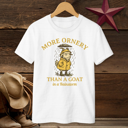 More Ornery Than A Goat in a Rainstorm T-shirt