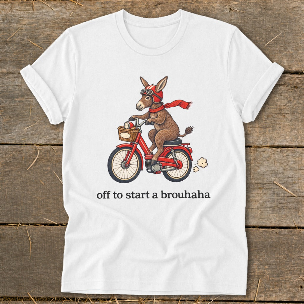 Off To Start a Brouhaha Softstyle Tee