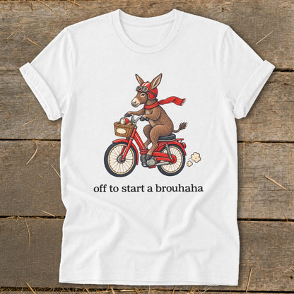 Off To Start a Brouhaha Softstyle Tee