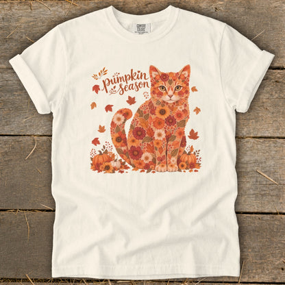 Fall Floral Cat Signature Tee