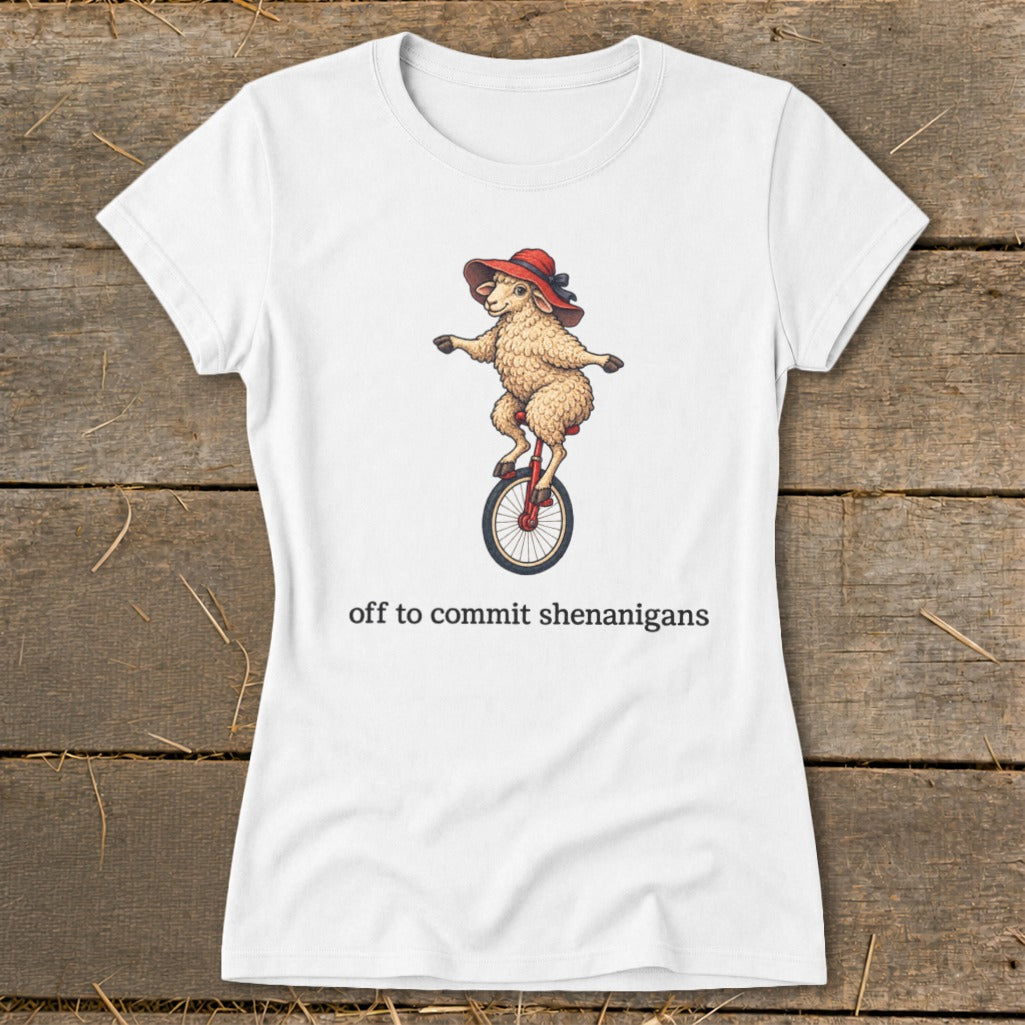 Off To Commit Shenanigans Ladies Tee