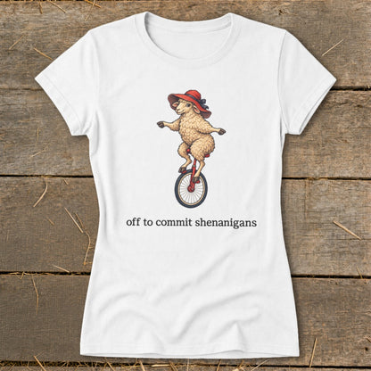 Off To Commit Shenanigans Ladies Tee