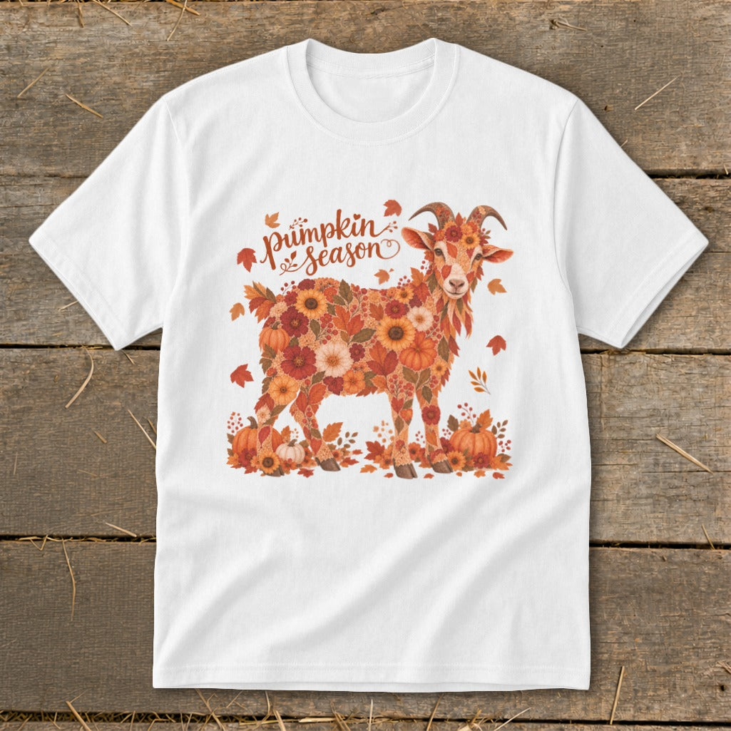 Fall Floral Goat Youth Tee