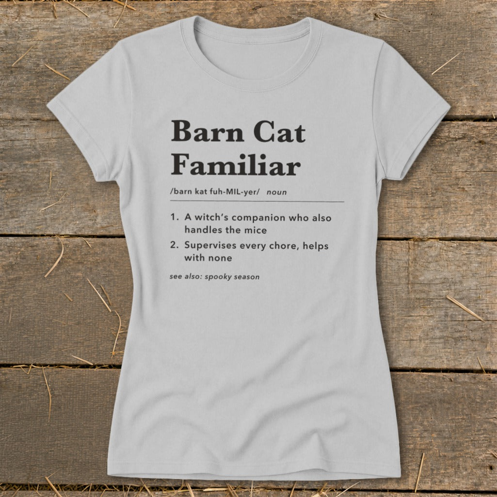 Barn Cat Familiar Definition Ladies Tee
