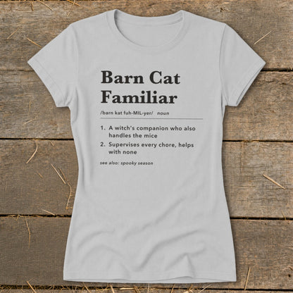 Barn Cat Familiar Definition Ladies Tee