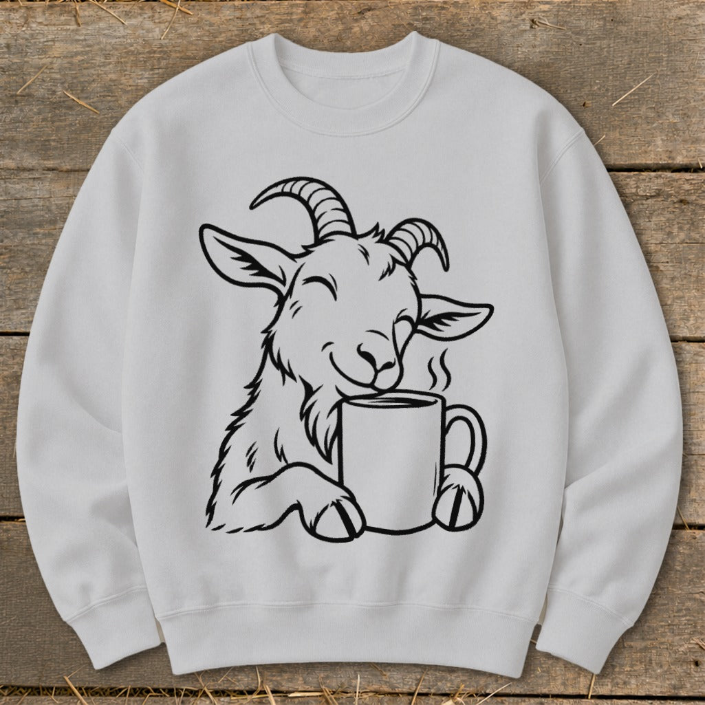 Morning Coffee Goat Sweatshirt
