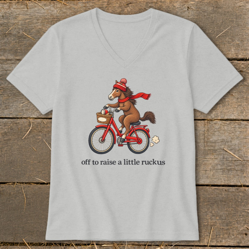 Off To Raise a Little Ruckus V-neck