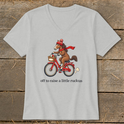 Off To Raise a Little Ruckus V-neck