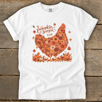 Fall Floral Chicken Signature Tee