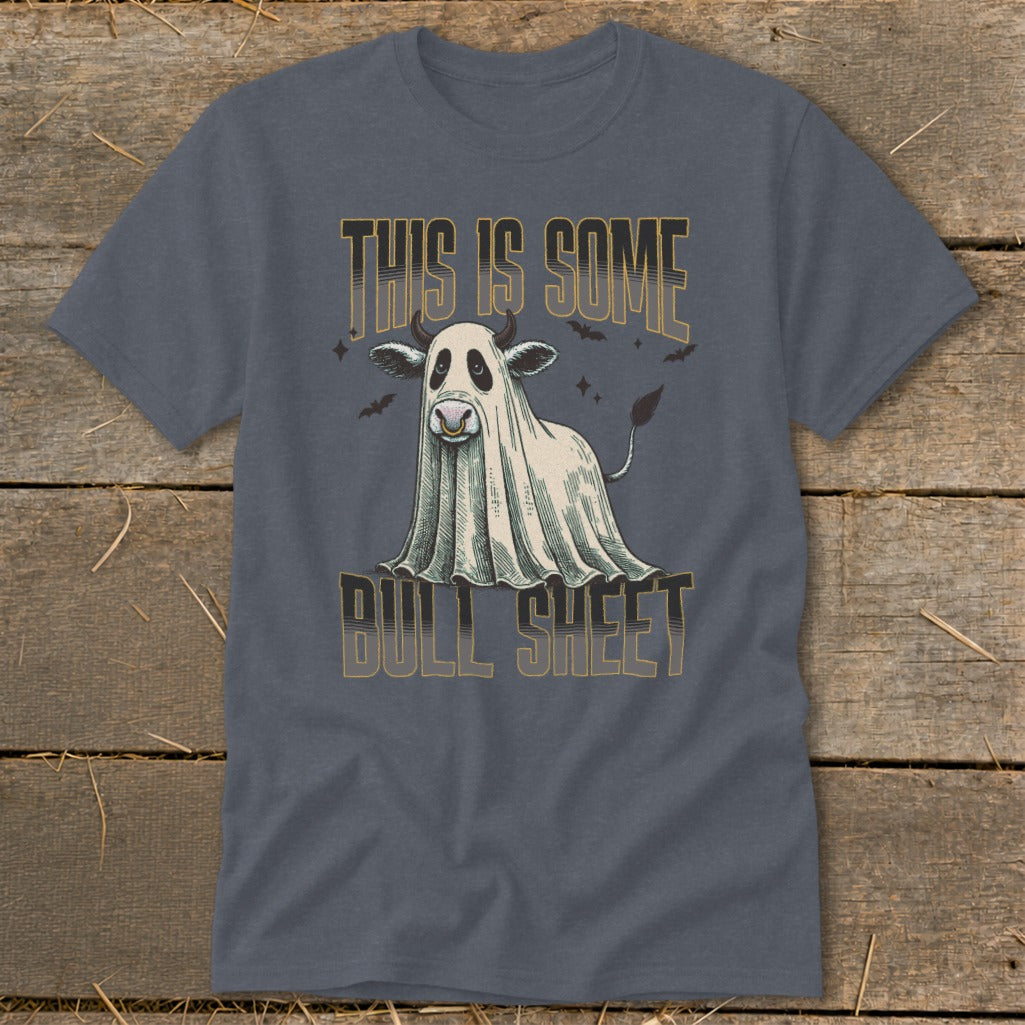 Cow ghost graphic with text "This is some bull sheet"