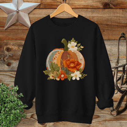 Autumn Pumpkin Floral Design Sweatshirt Product