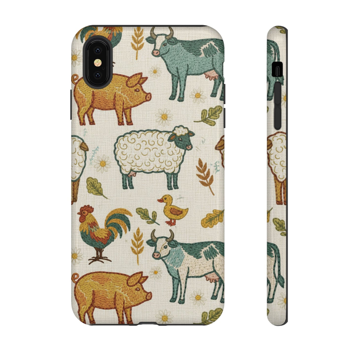 Folksy Farm Animals Phone Case