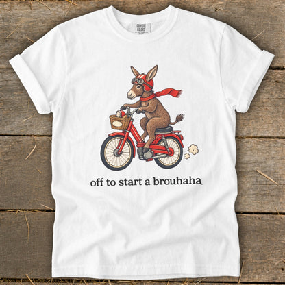 Off To Start a Brouhaha Signature Tee