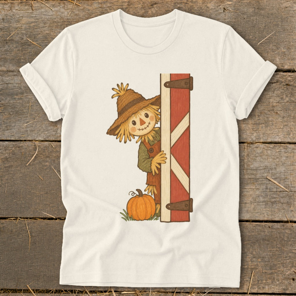Peeking Scarecrow Softstyle Tee
