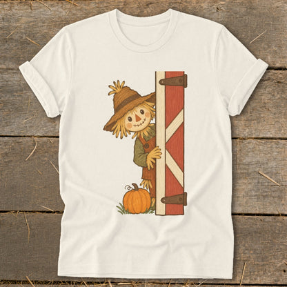 Peeking Scarecrow Softstyle Tee