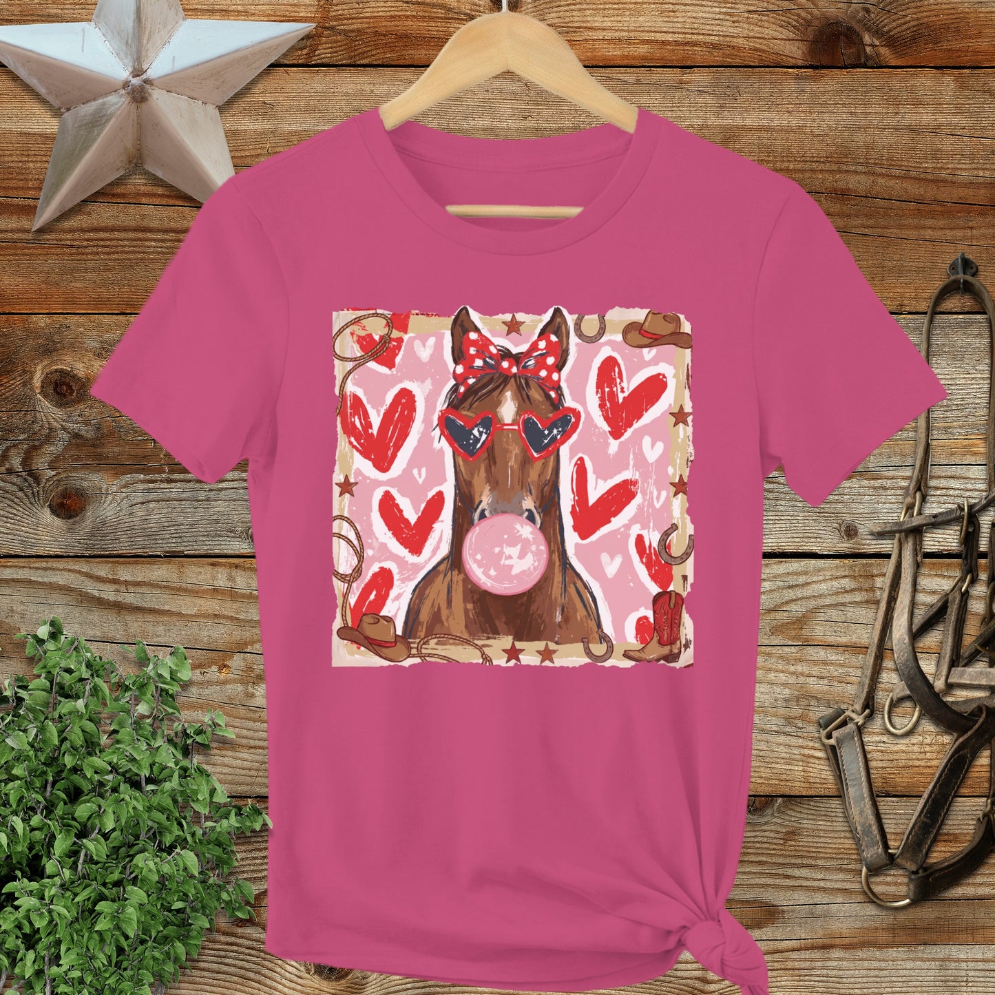 Whimsical Valentine - Horse Ladies Tee