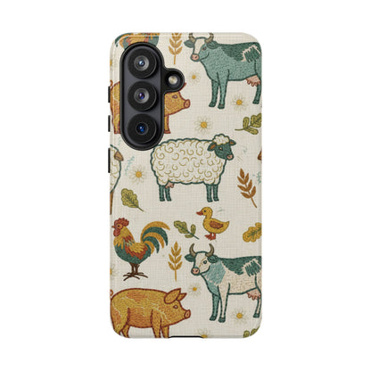 Folksy Farm Animals Phone Case