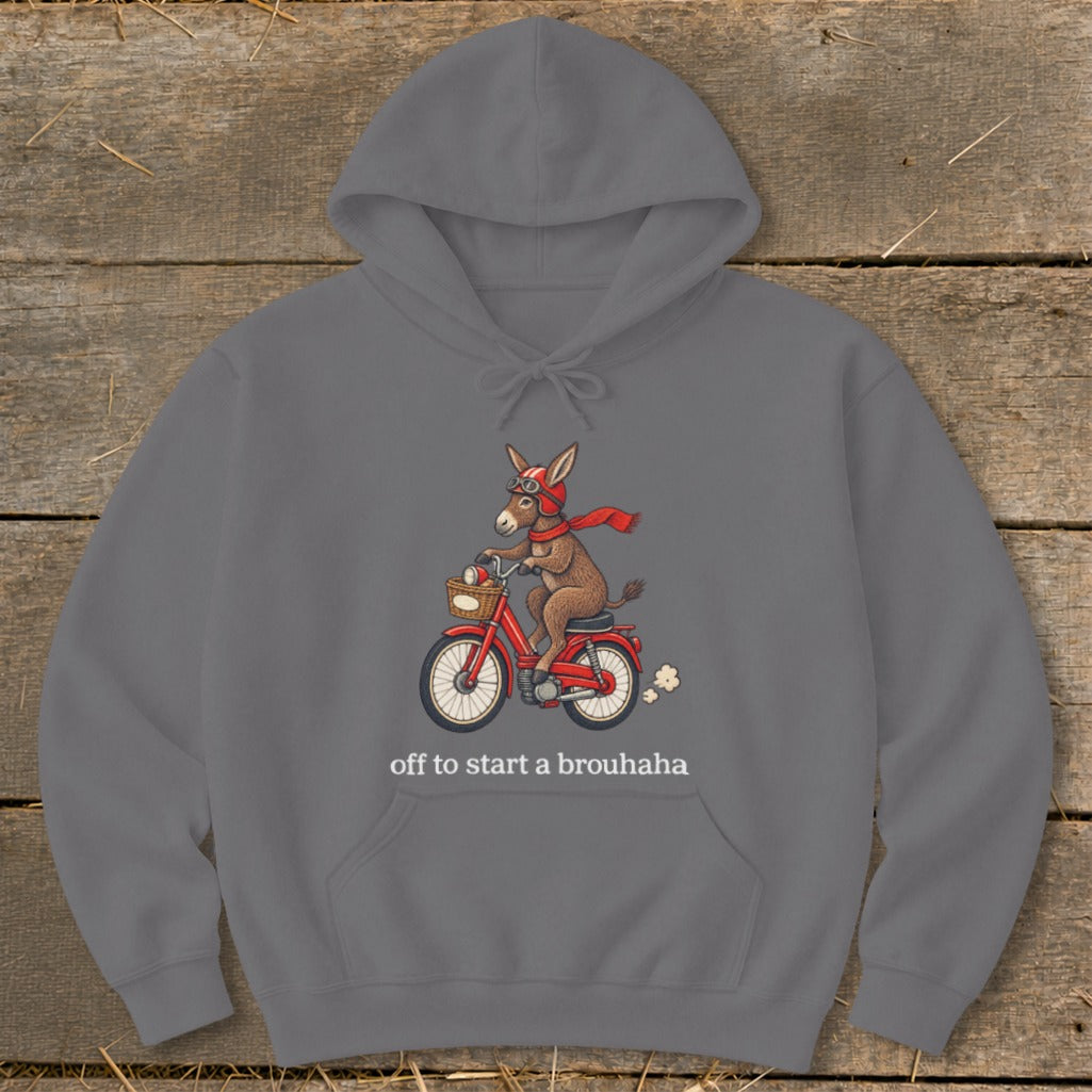 Off To Start a Brouhaha Hoodie