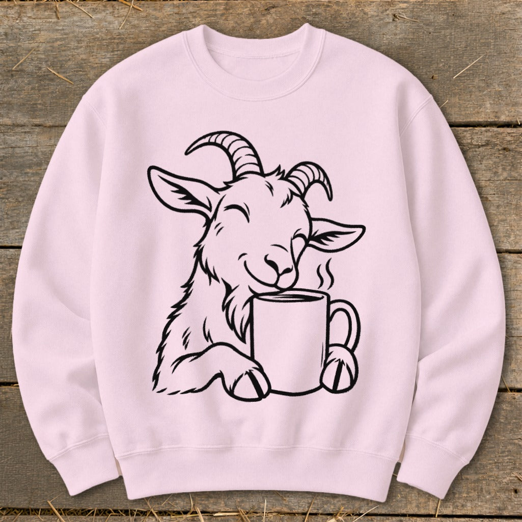 Morning Coffee Goat Sweatshirt