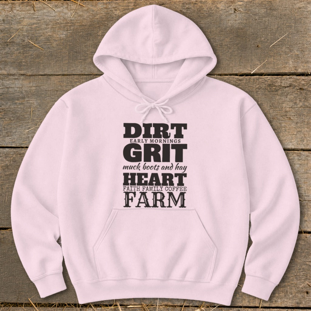 Dirt Grit Heart Farm Hoodie