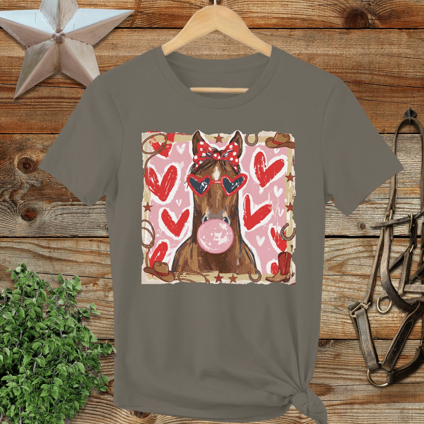 Whimsical Valentine - Horse Ladies Tee