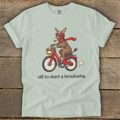 Off To Start a Brouhaha Signature Tee
