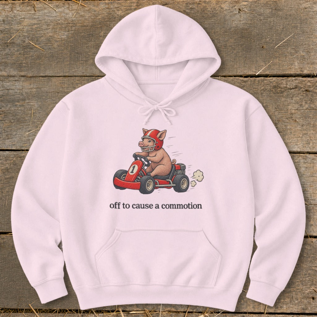 Off To Cause a Commotion Hoodie