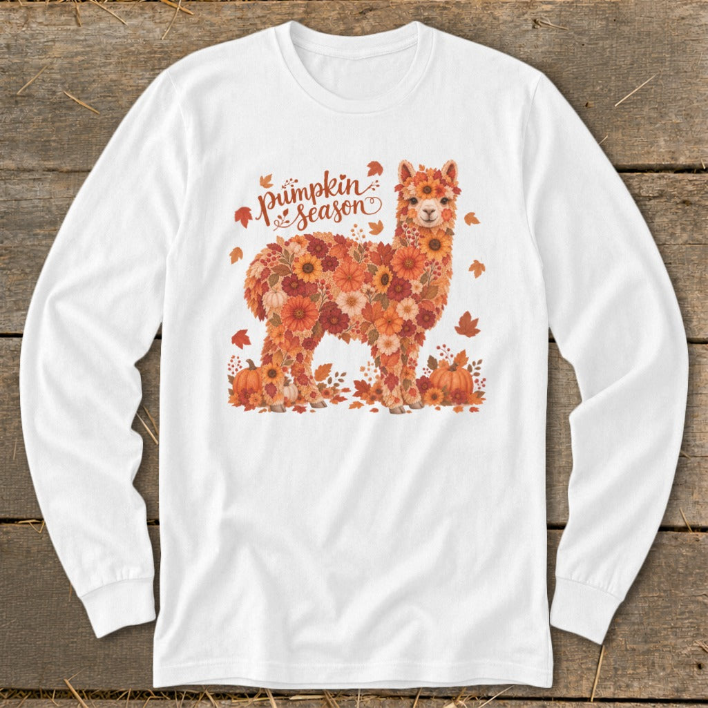 Fall Floral Alpaca Long Sleeve Tee