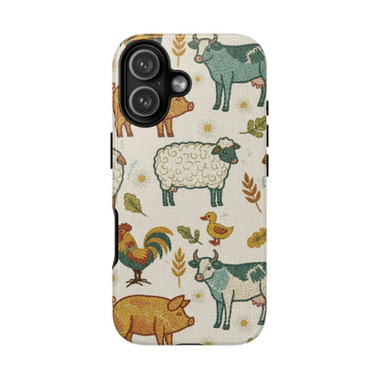 Folksy Farm Animals Phone Case