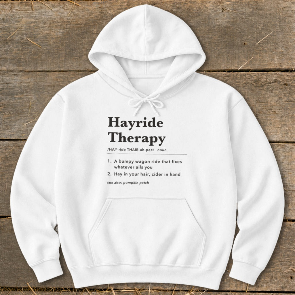 Hayride Therapy Definition Hoodie