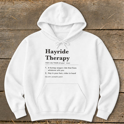 Hayride Therapy Definition Hoodie